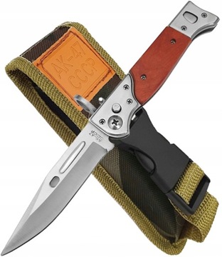 Nóż ak-47 bagnet sprężynowy potężny 34cm etui