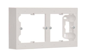 SIMON 54 PUSZKA NATYNKOWA PODWÓJNA BIAŁA DPN2/11