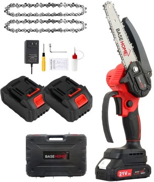 АККУМУЛЯТОРНАЯ бесщеточная цепная пила 6 дюймов 2xBAKU 21V 2xCHAIN