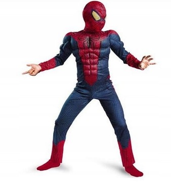 Strój Spiderman Kombinezon Bal Przebranie 122-128