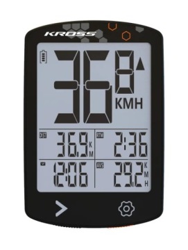 Cyklopočítač Cyklopočítač Kross Krc 319UW 16 Funkcí Usb-c Garmin