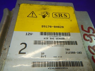 TOYOTA AYGO 05- SENSOR MODUL AIRBAG 89170-0H020