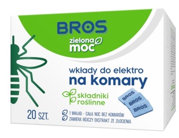 BROS ZIELONA MOC WKŁADY ZAPAS DO ELEKTRO NA KOMARY