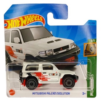 HW HOT WHEELS MITSUBISHI PAJERO EVOLUTION HKK36 BIAŁY