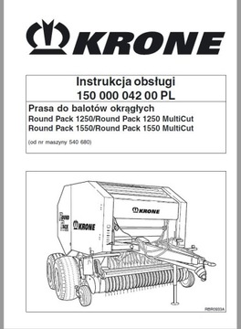 Instrukcja obsługi KRONE Round Pack 1250 1550 PL