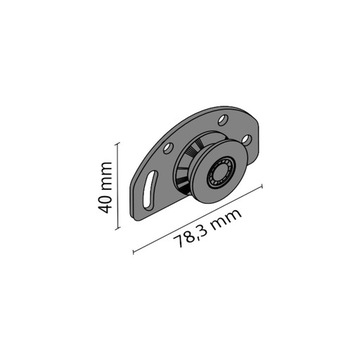 нижняя тележка, раздвижная дверь FAST D/50 Laguna 4411