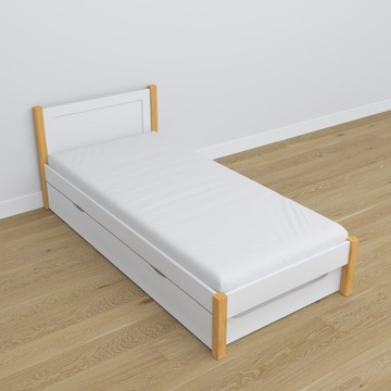 Кровать односпальная с ящиком для матраса Н02 100х180