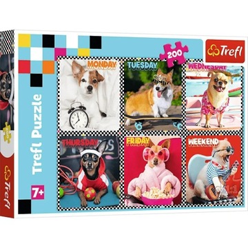 TREFL puzzle Wesołe psy 200 elementów 13279