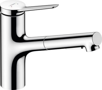 Bateria kuchenna stojąca z wyciąganą wylewką HANSGROHE ZESIS M33 -ze zwrotu