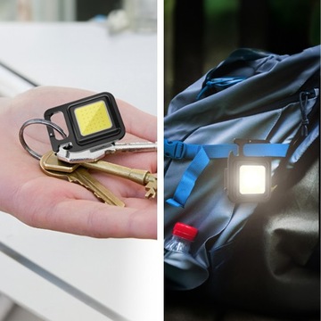 МОЩНЫЙ МИНИ-ФОНАРИК, СВЕТОДИОДНАЯ КАРМАННАЯ ЛАМПА + БРЕЛОК
