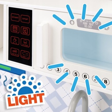 БОЛЬШАЯ ИНТЕРАКТИВНАЯ ДЕРЕВЯННАЯ КУХНЯ ДЛЯ ДЕТЕЙ СВЕТ, ЗВУК + АКСЕССУАРЫ