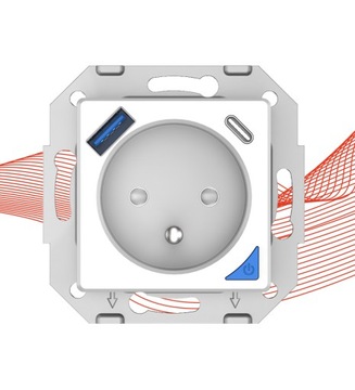 PSMART USB-измерительная розетка белая RM WiFi TUYA