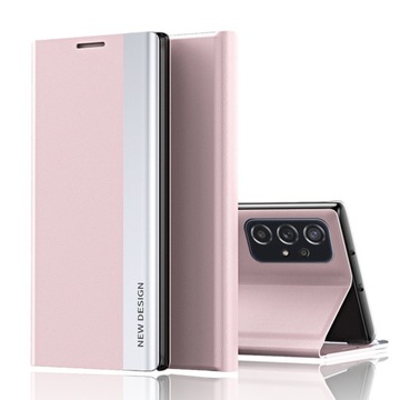 Etui Leather New do Oppo A54 / A74 5G - Różowy
