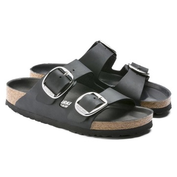 Klapki damskie profilowane Birkenstock Arizona SKÓRZANE WYGODNE NA LATO