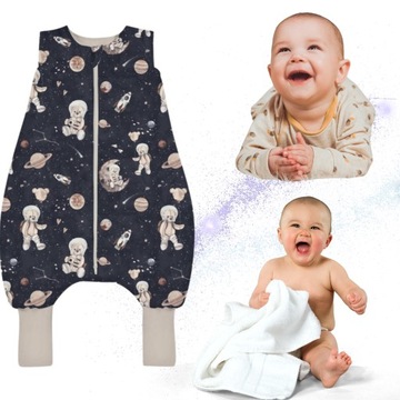 BABYSTEPS Śpiworek do Spania z Nogawkami ciepły 2,5 TOG roz. 68-74-80