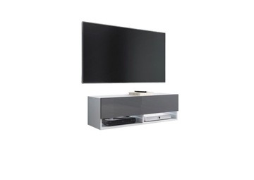 Szafka RTV wisząca/stojąca LOWBOARD A 100 cm SZARY