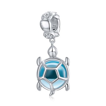 Charms Żółw Morski Podwodny Świat Ocean Srebro 925