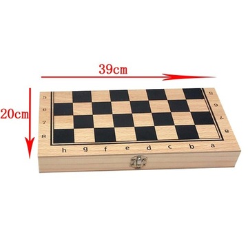 Складная деревянная шахматная доска ручной работы из 3 частей игры, 39x39 см