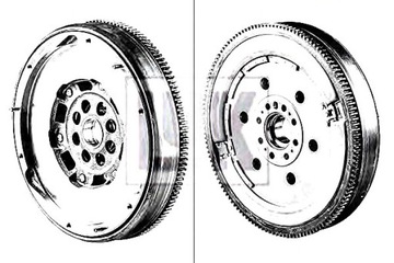 KOLO DVOUHMOTNÉ PEUGEOT 307 407 607 807 2,0 HDI 04-