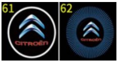 CITROEN POWITALNE LED LOGO PROJEKTOR DO WSZYTSKICH MODELI + GRATIS BATERIE
