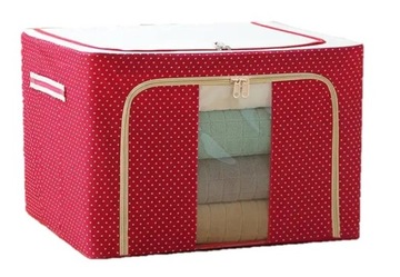 Pokrowiec na pościel ubrania kołdry ze stelażem pojemnik 40x30x20cm 24L