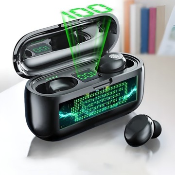 БЕСПРОВОДНЫЕ НАУШНИКИ BLUETOOTH 5.3 3 ПОКОЛЕНИЯ МОДЕЛЬ 2024 ГОДА МИКРОФОН + POWERBANK