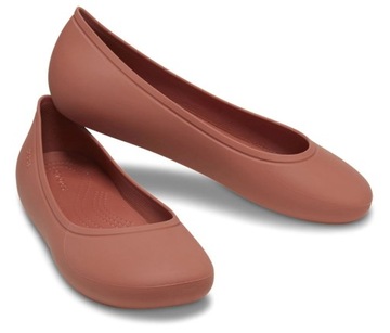 Crocs 209384-2DT Brooklyn Flat wsuwane Crocsy baleriny W8 38-39