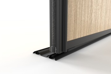 Pasek uszczelka przeciwkurzowa SOFITA przyklejana CZARNA 6,7x8mm - 20mb.