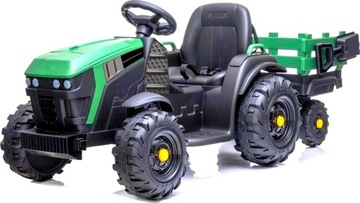 TRAKTOR ELEKTRYCZNY 12V 2 SILNIKI 45W PRZYCZEPA PILOT