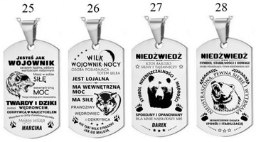 Бусы DOG TAG, подарок, ДВУХСТОРОННЯЯ гравировка