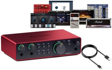 FOCUSRITE SCARLETT 2i2 4RD 4GEN + OPROGRAMOWANIE