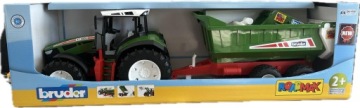 BRUDER 03452 ROADMAX трактор з навантажувачем і причепом самоскидом