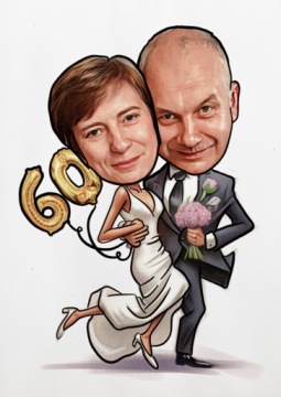 Шарж по фотографии - формат А3 ЭКСПРЕСС-доставка в течение 24 часов.