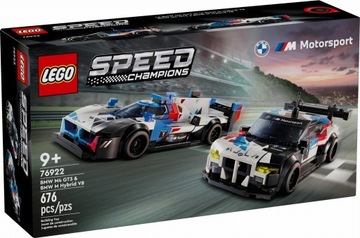 LEGO 76922 SPEED CHAMPIONS Wyścigówki BMW M4 GT3 i BMW M Hybrid V8