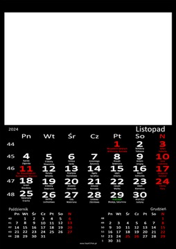 fotokalendarz biurkowy CZARNY - Twoje zdjęcia. Dla Babci, dla Dziadka