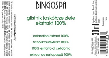 ЭКСТРАКТ ОДНОЙ ТРАВЫ Чистотела 100% 30 МЛ