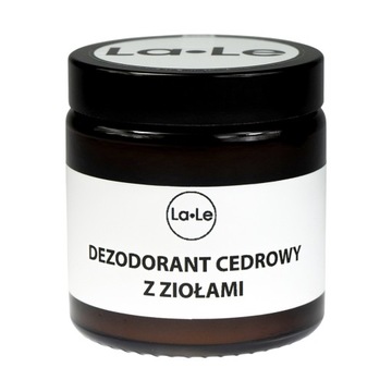 LA LE Dezodorant do ciała cedrowy z ziołami 120ml