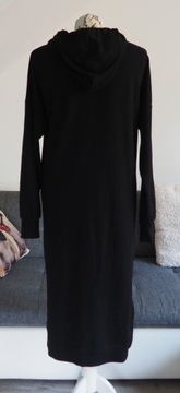 ONE TWO LUXZUZ_Black SWEATLA dress_wygodna dresowa sukienka_L