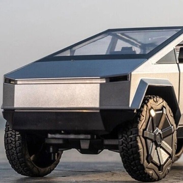 МОДЕЛЬ АВТОМОБИЛЯ TESLA CYBERTRUCK 1:24 ИЗ АЛЮМИНИЕВОГО СПЛАВА С ФАРАМИ И ДВЕРЯМИ