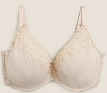 80E 36DD M&S Lace Trim Full Cup Bra