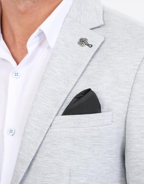 Модный мужской вязаный жакет, серый 48 М