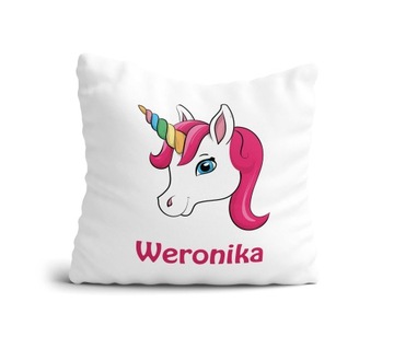 Poduszka JEDNOROŻEC UNICORN + TWOJE IMIĘ PREZENT