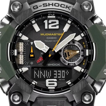 Zielony zegarek Casio G-Shock Mudmaster Carbon Core GWG-B1000-3AER