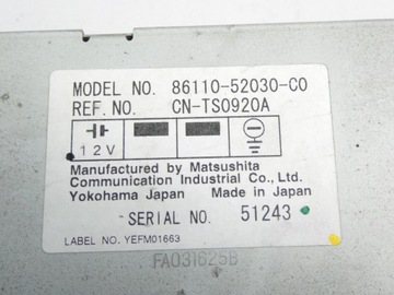 DISPLEJ TOYOTA YARIS VERSO 86110-52030-C0