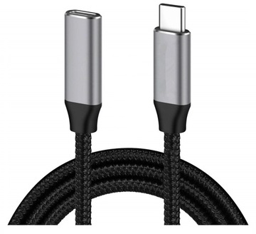 Przedłużacz Kabel USB-C 3.1 do 10Gbps Thunderbolt 3 100W 5A 4k 60Hz 2m