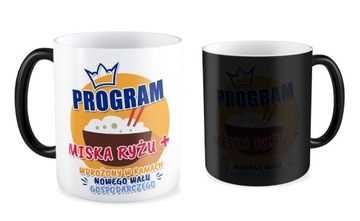 KUBEK magiczny PREMIER PIS RZĄD MISKA RYŻU