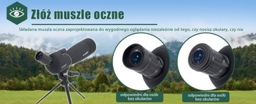 Монокулярный телескоп Svbony SV28 25-75X70 BAK4 Черный