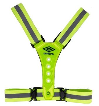 жгут 8 светодиодов для бега на велосипеде UMBRO REFLECTIVE VEST