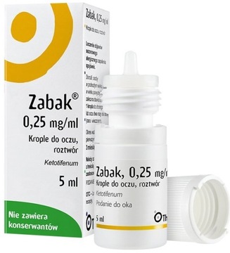 Zabak, krople do oczu, 0,25mg/ml, 5ml