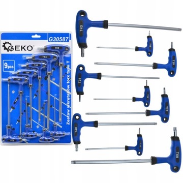 НАБОР КЛЮЧЕЙ TORX T10-T50 ОТВЕРТКИ 9 EL